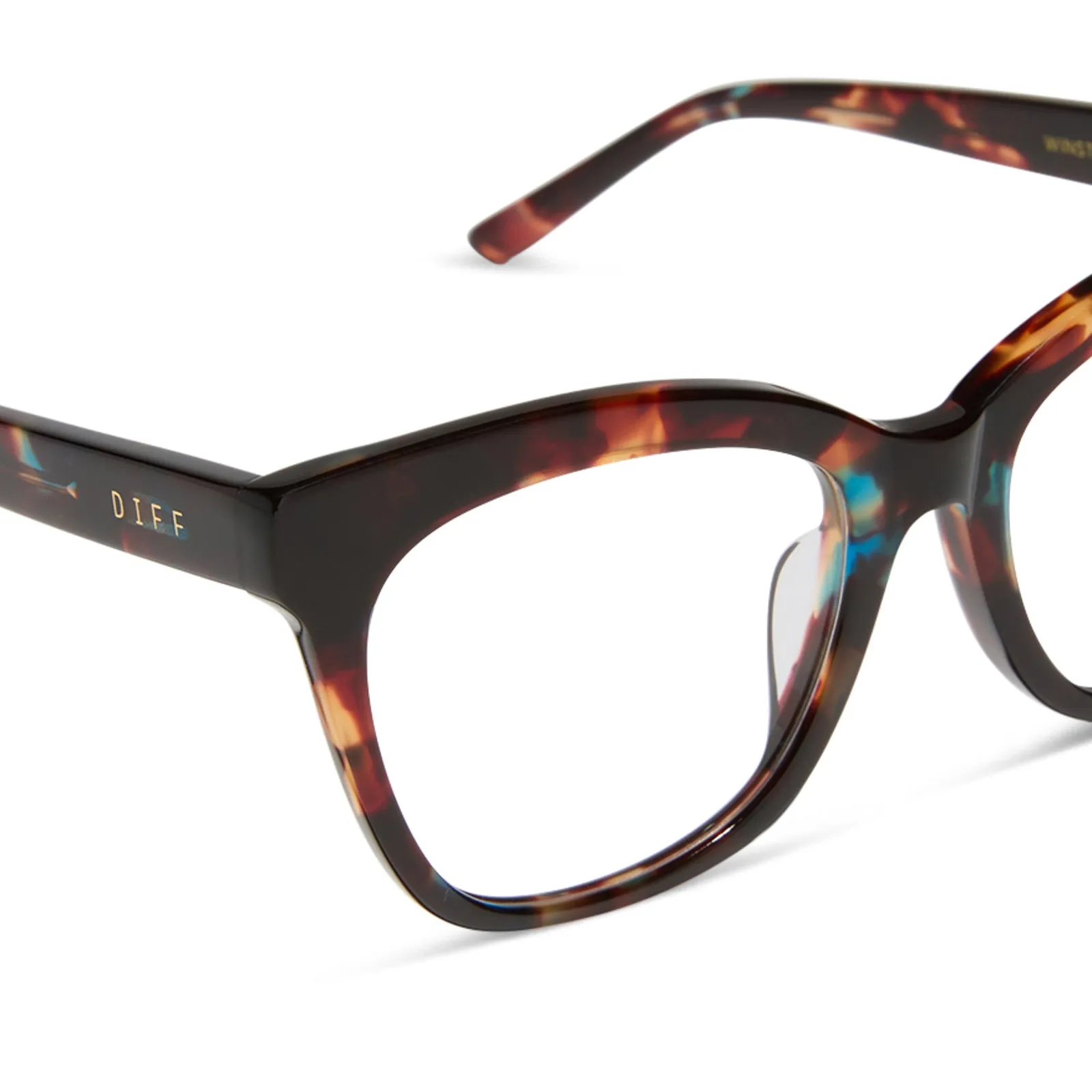 WINSTON - CONFETTI TORTOISE + PRESCRIPTION GLASSES sold by Diff Eyewear product image thumbnail 4
