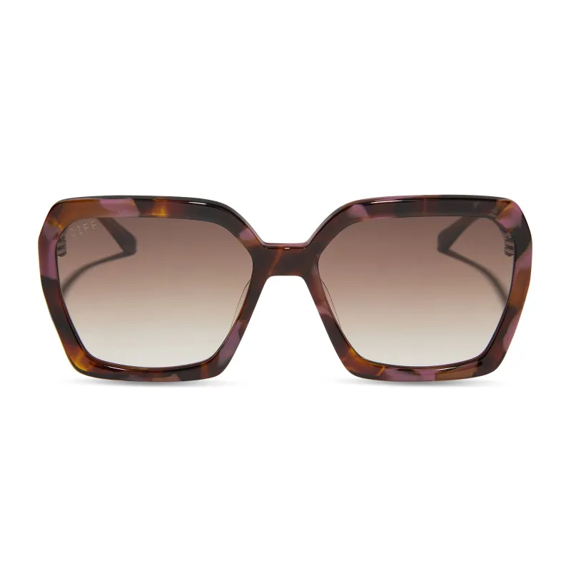 SLOANE - TORINO TORTOISE + BROWN GRADIENT SUNGLASSES sold by Diff Eyewear