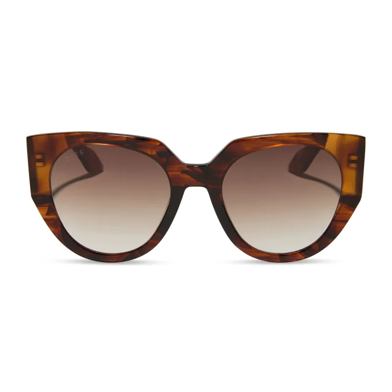 IVY - SEQUOIA TORTOISE + BROWN GRADIENT SUNGLASSES sold by Diff Eyewear