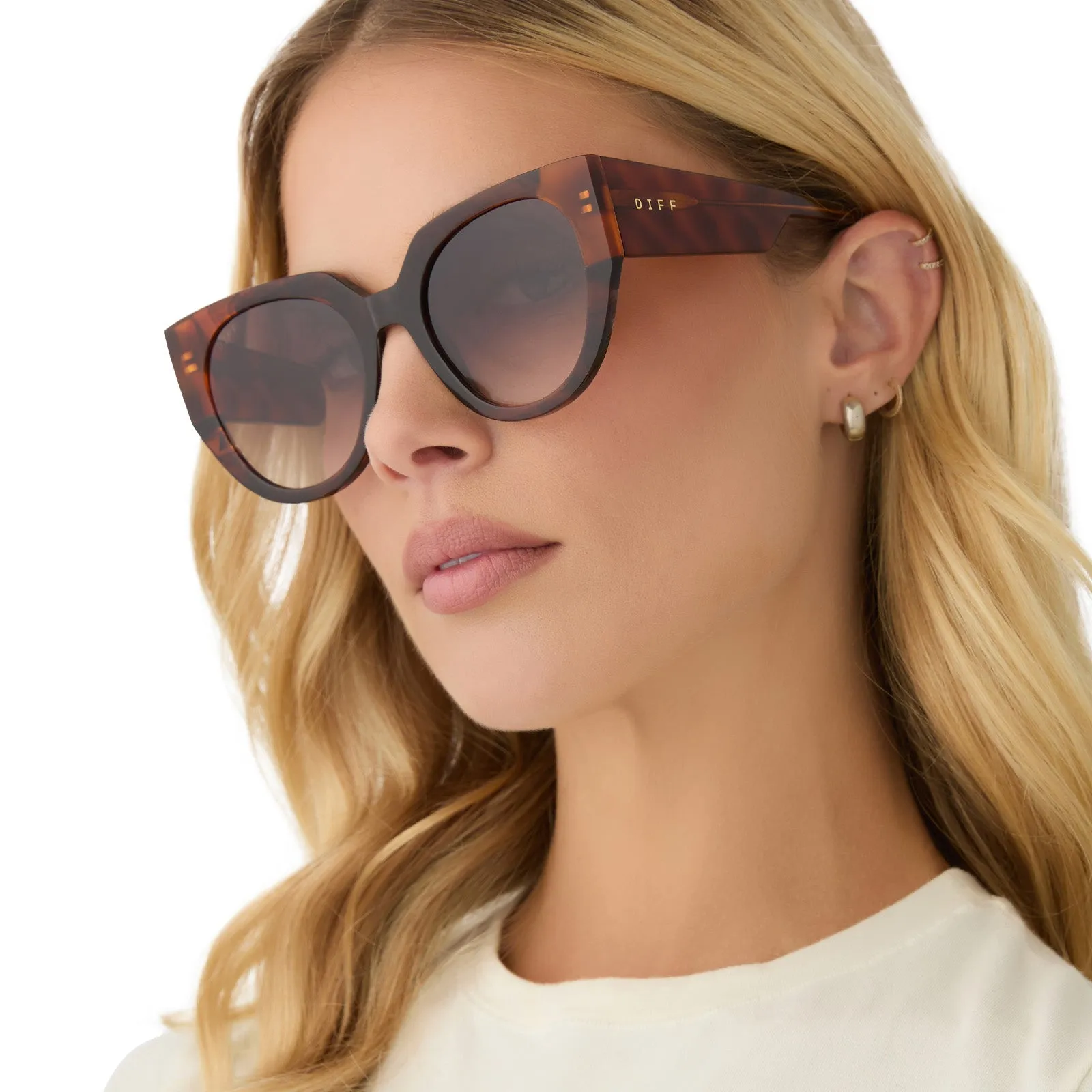 IVY - SEQUOIA TORTOISE + BROWN GRADIENT SUNGLASSES sold by Diff Eyewear product image thumbnail 5