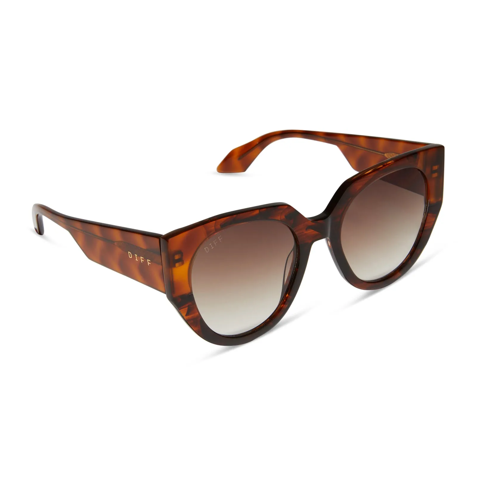 IVY - SEQUOIA TORTOISE + BROWN GRADIENT SUNGLASSES sold by Diff Eyewear product image thumbnail 2