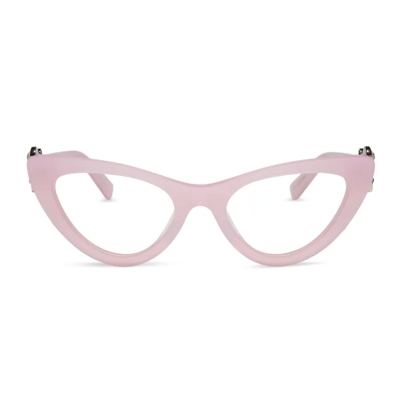 GLINDA UPLAND FOR GOOD - GLASSY PINK CRYSTAL + PRESCRIPTION GLASSES sold by Diff Eyewear