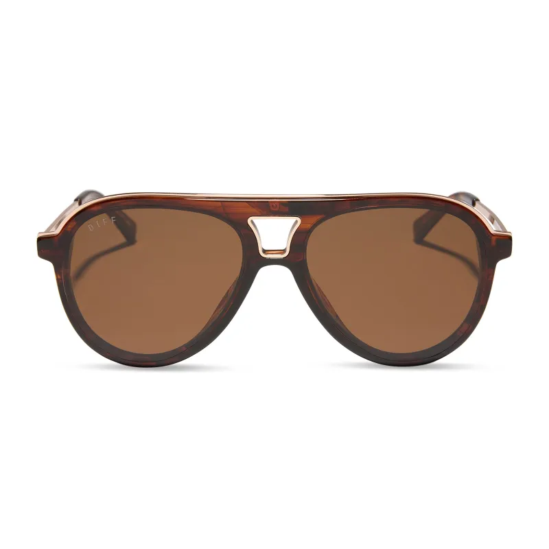 TOSCA III - SEQUOIA TORTOISE + BROWN SUNGLASSES sold by Diff Eyewear