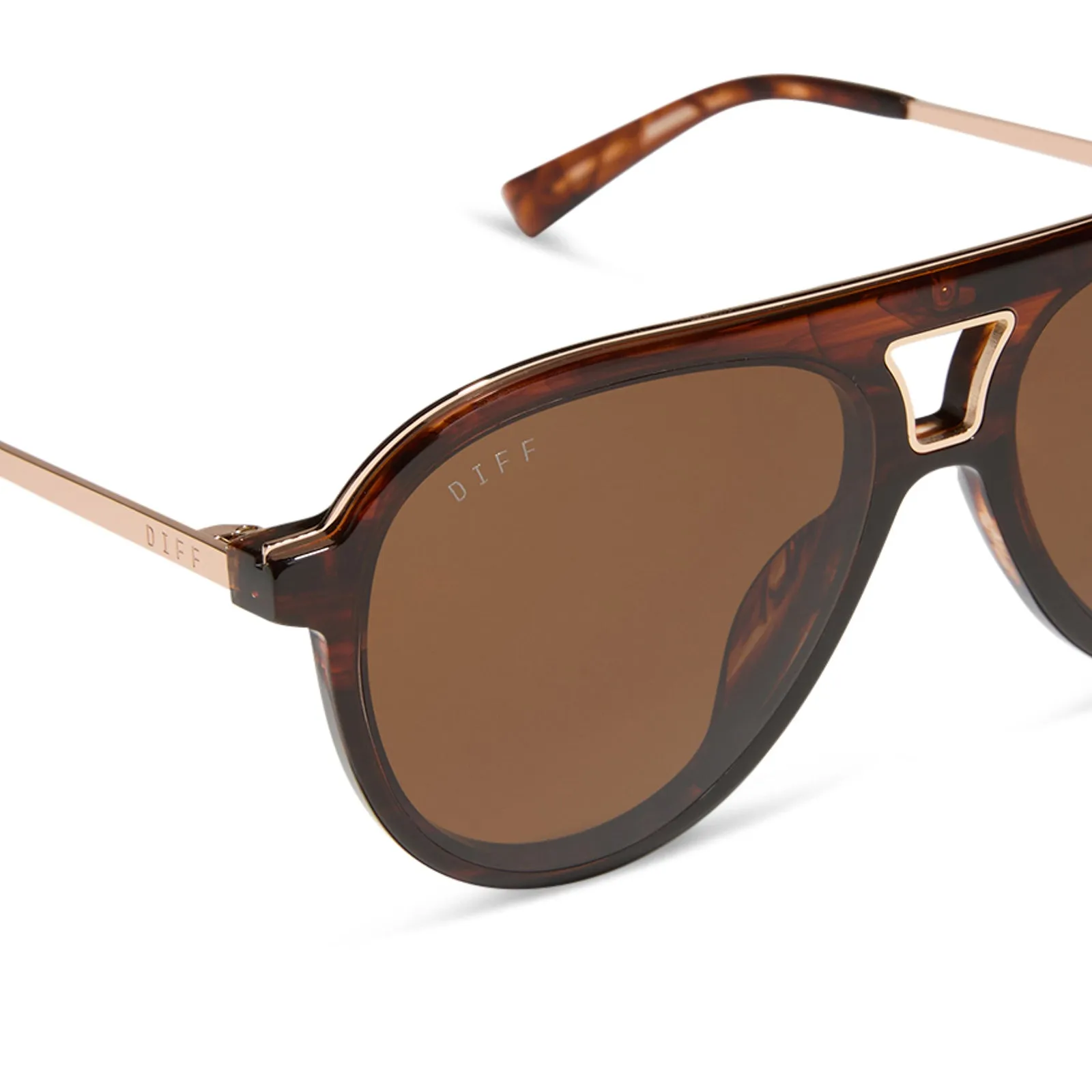 TOSCA III - SEQUOIA TORTOISE + BROWN SUNGLASSES sold by Diff Eyewear product image thumbnail 4