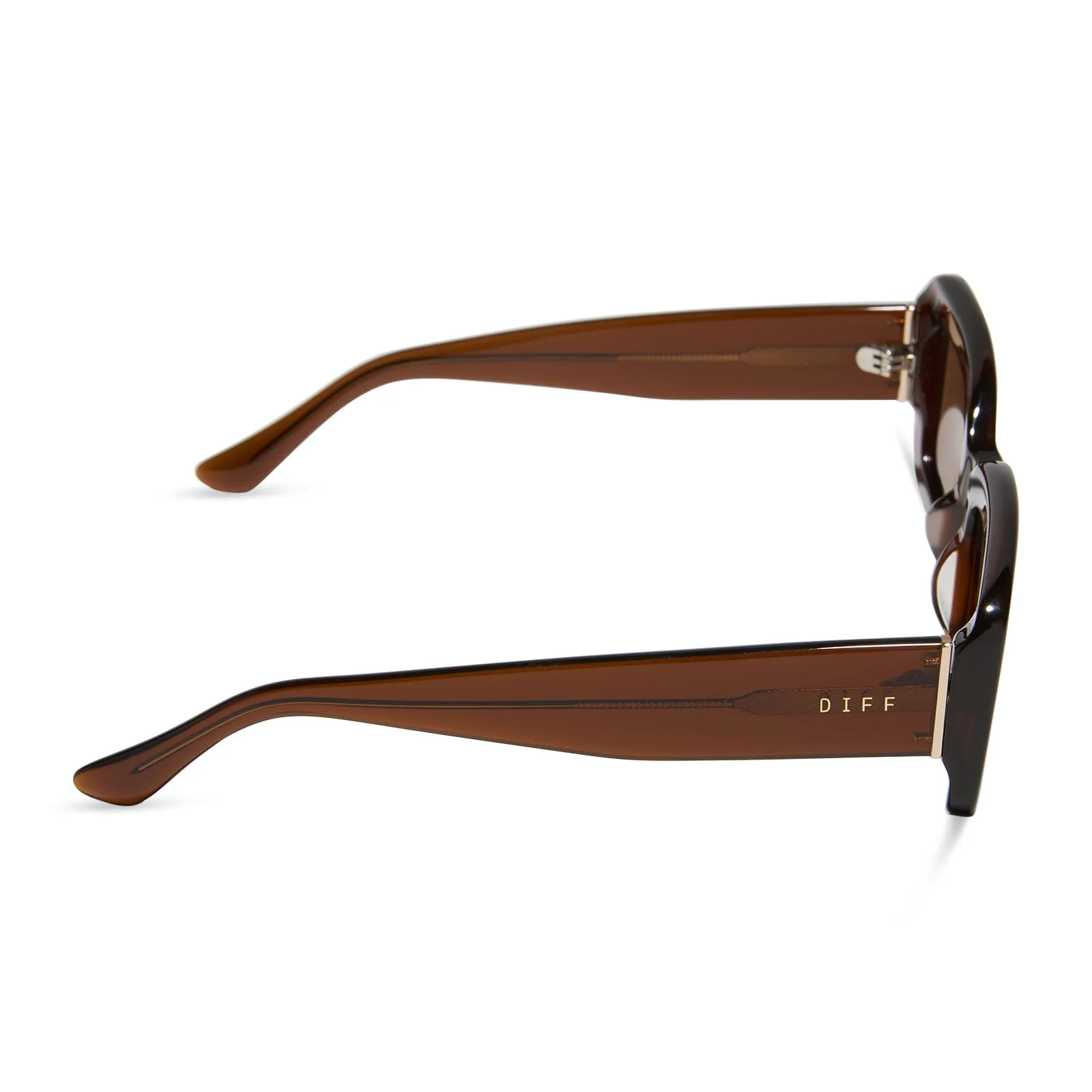 INDY - WHISKEY + BROWN + POLARIZED SUNGLASSES sold by Diff Eyewear product image thumbnail 3