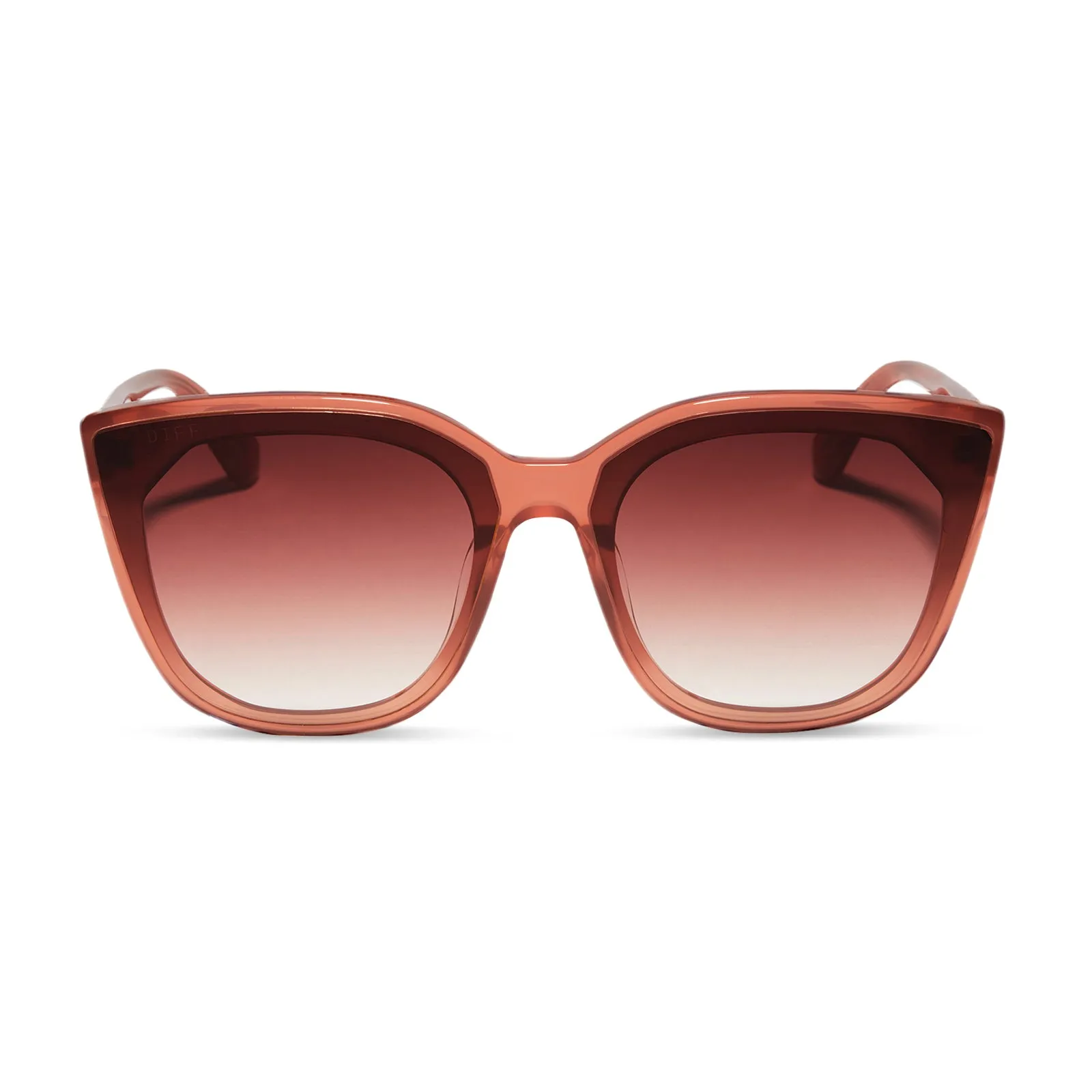 GJELINA - DUSKY MAUVE + DUSK GRADIENT SUNGLASSES sold by Diff Eyewear