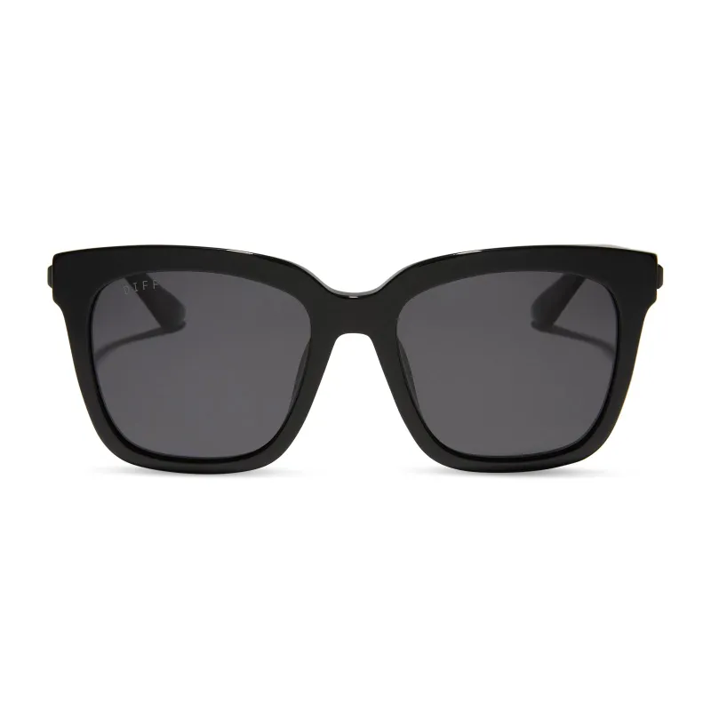 BELLA - BLACK + GREY + POLARIZED SUNGLASSES sold by Diff Eyewear
