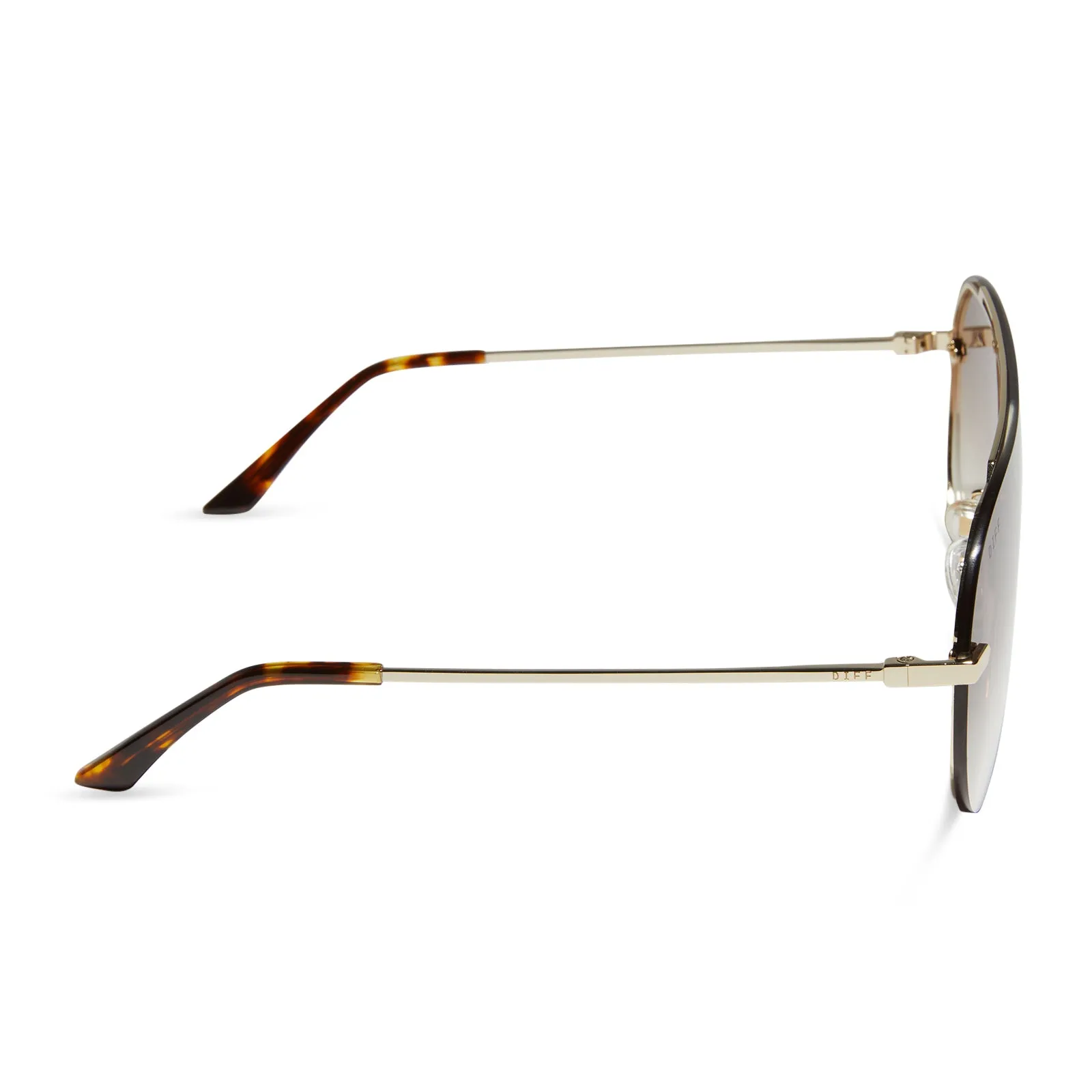 IMANI - GOLD + BROWN GRADIENT SUNGLASSES sold by Diff Eyewear product image thumbnail 3