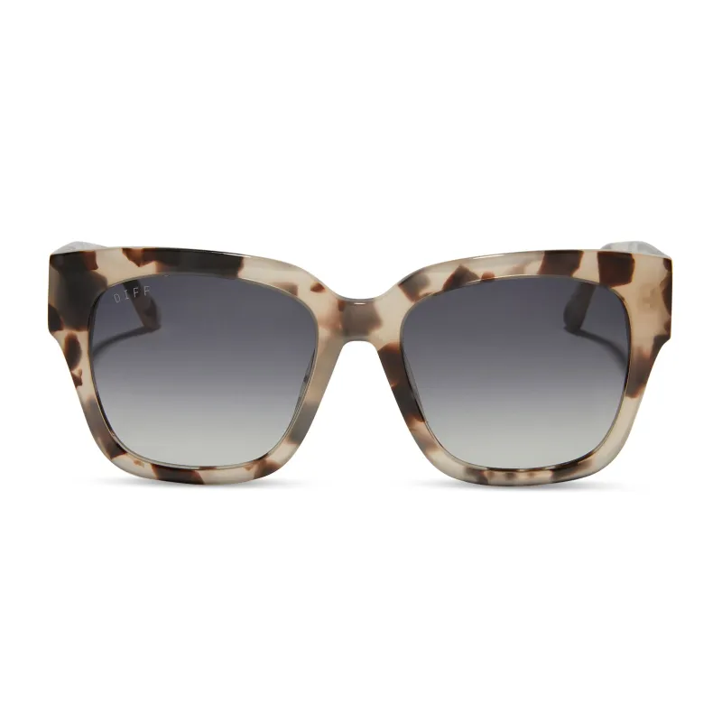 BELLA II - CREAM TORTOISE + GREY GRADIENT SUNGLASSES sold by Diff Eyewear