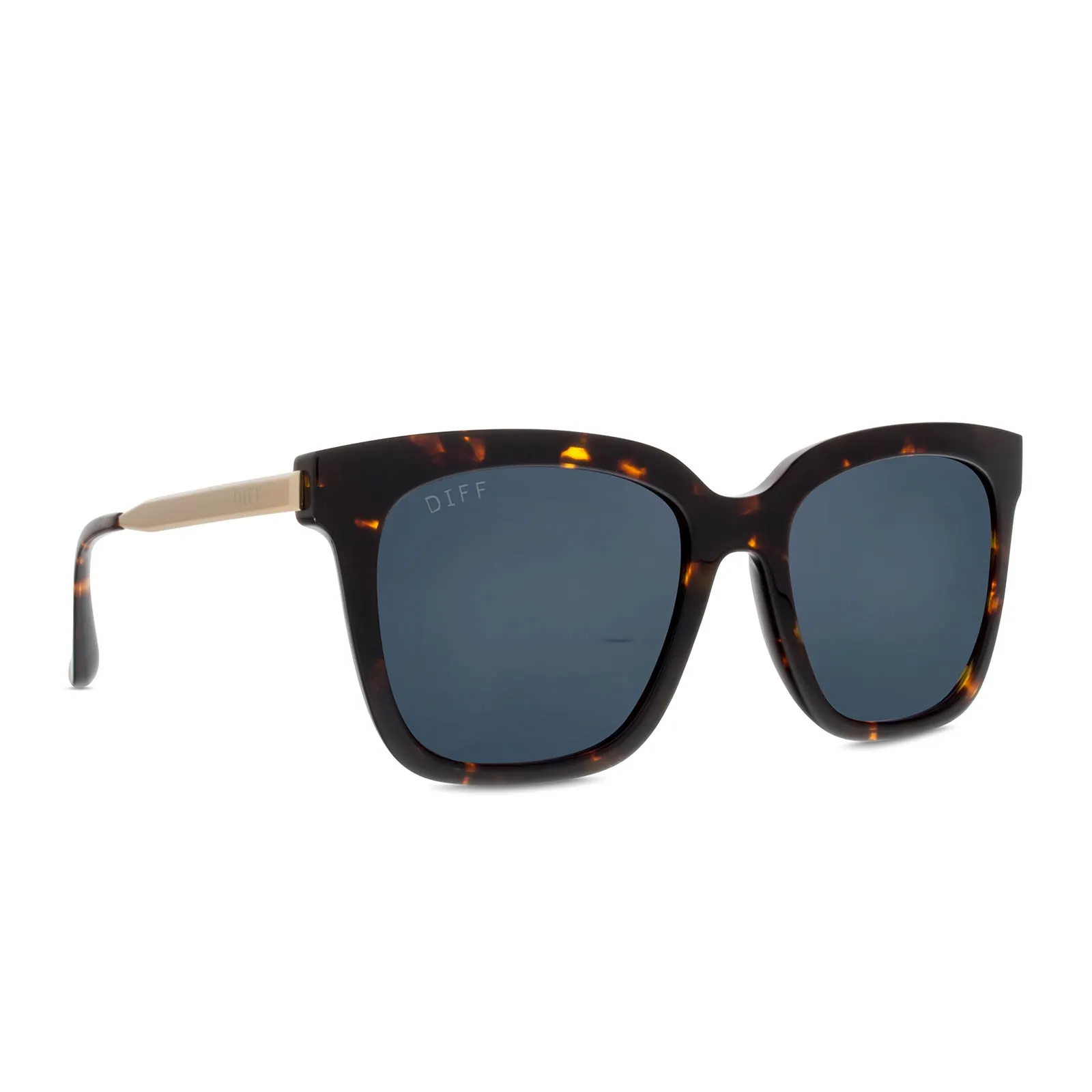 BELLA - TORTOISE + GREY + POLARIZED SUNGLASSES sold by Diff Eyewear product image thumbnail 2