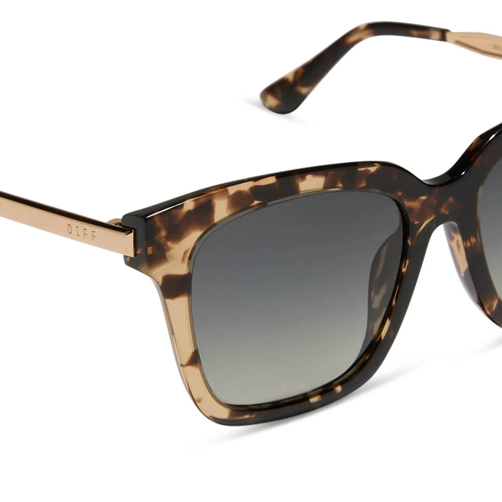BELLA - ESPRESSO TORTOISE + GREY GRADIENT + POLARIZED SUNGLASSES sold by Diff Eyewear product image thumbnail 4