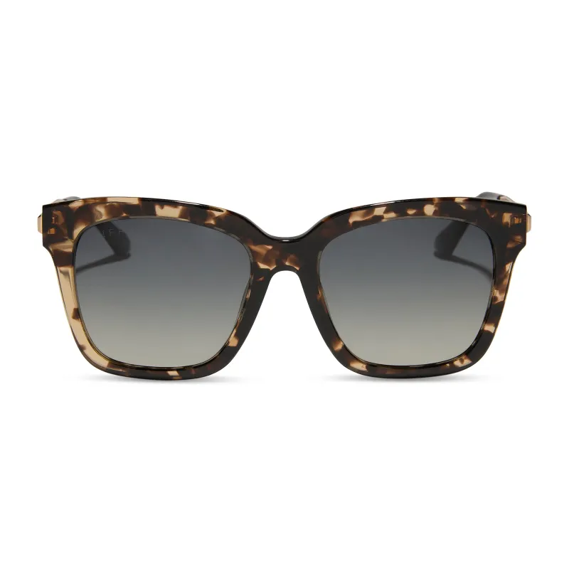 BELLA - ESPRESSO TORTOISE + GREY GRADIENT + POLARIZED SUNGLASSES sold by Diff Eyewear