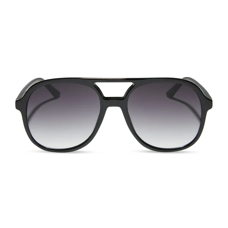 TEAGAN - BLACK + GREY GRADIENT SUNGLASSES sold by Diff Eyewear