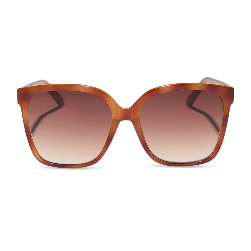 HAZEL - MAPLE TORTOISE + BROWN GRADIENT SUNGLASSES sold by Diff Eyewear