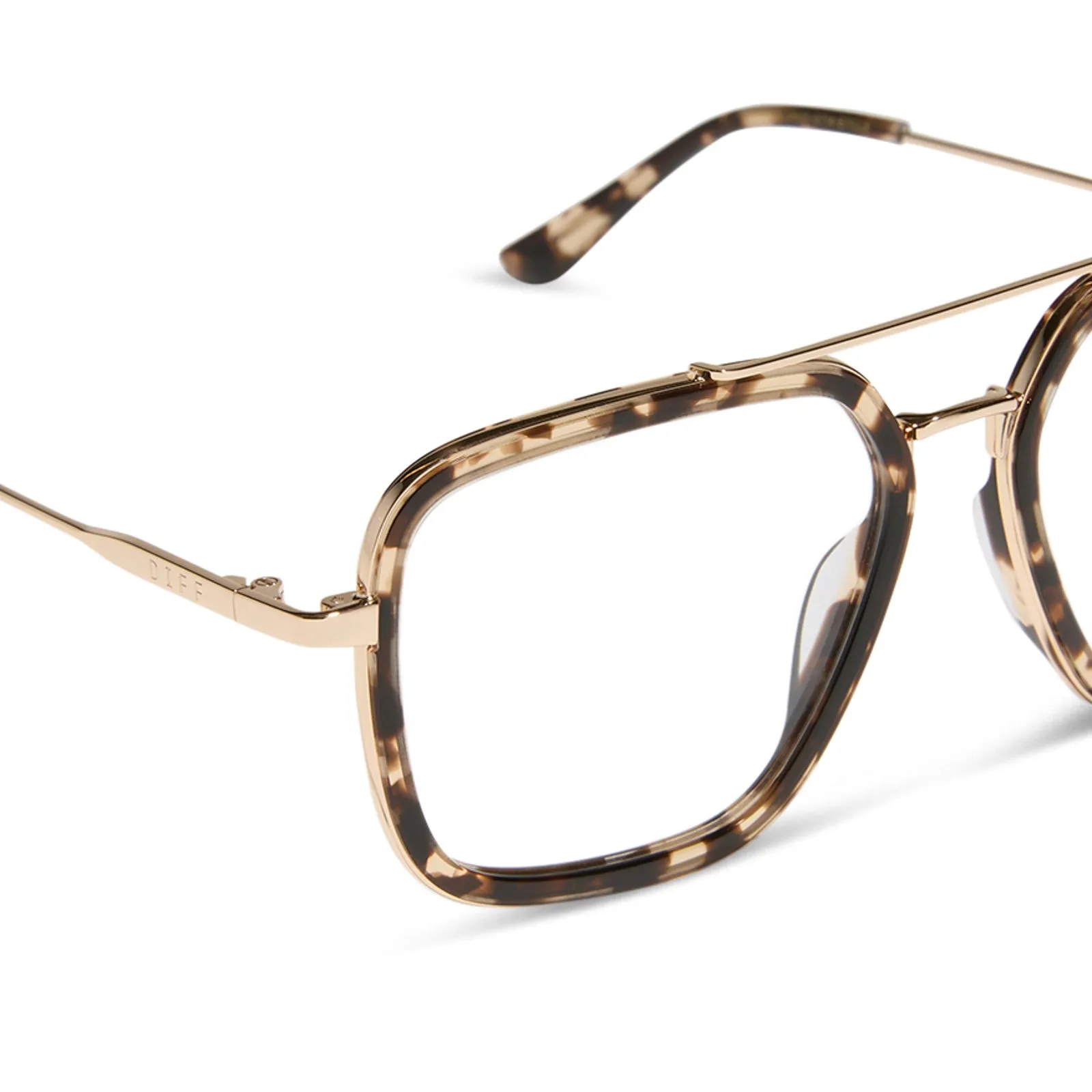 JORDAN - ESPRESSO TORTOISE + PRESCRIPTION GLASSES sold by Diff Eyewear product image thumbnail 4
