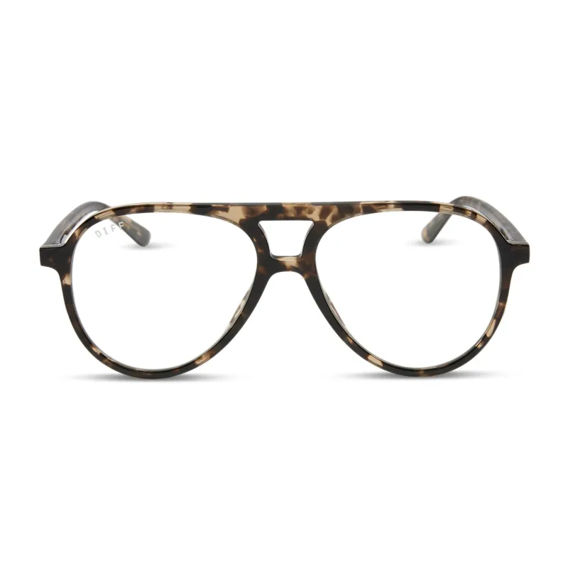 TOSCA II - ESPRESSO TORTOISE + BLUE LIGHT TECHNOLOGY GLASSES sold by Diff Eyewear
