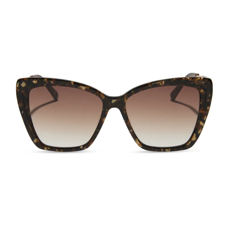BECKY II - GLITTER TORTOISE + BROWN GRADIENT SUNGLASSES sold by Diff Eyewear