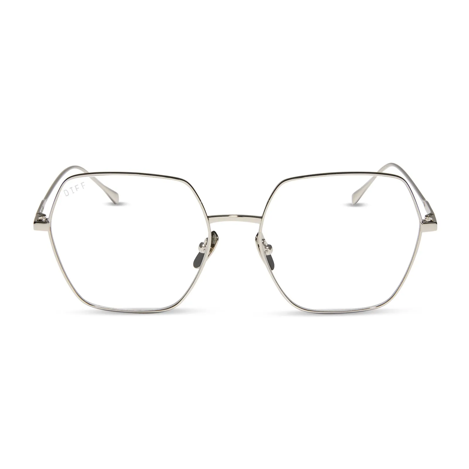 HARLOWE - SILVER + PRESCRIPTION GLASSES sold by Diff Eyewear