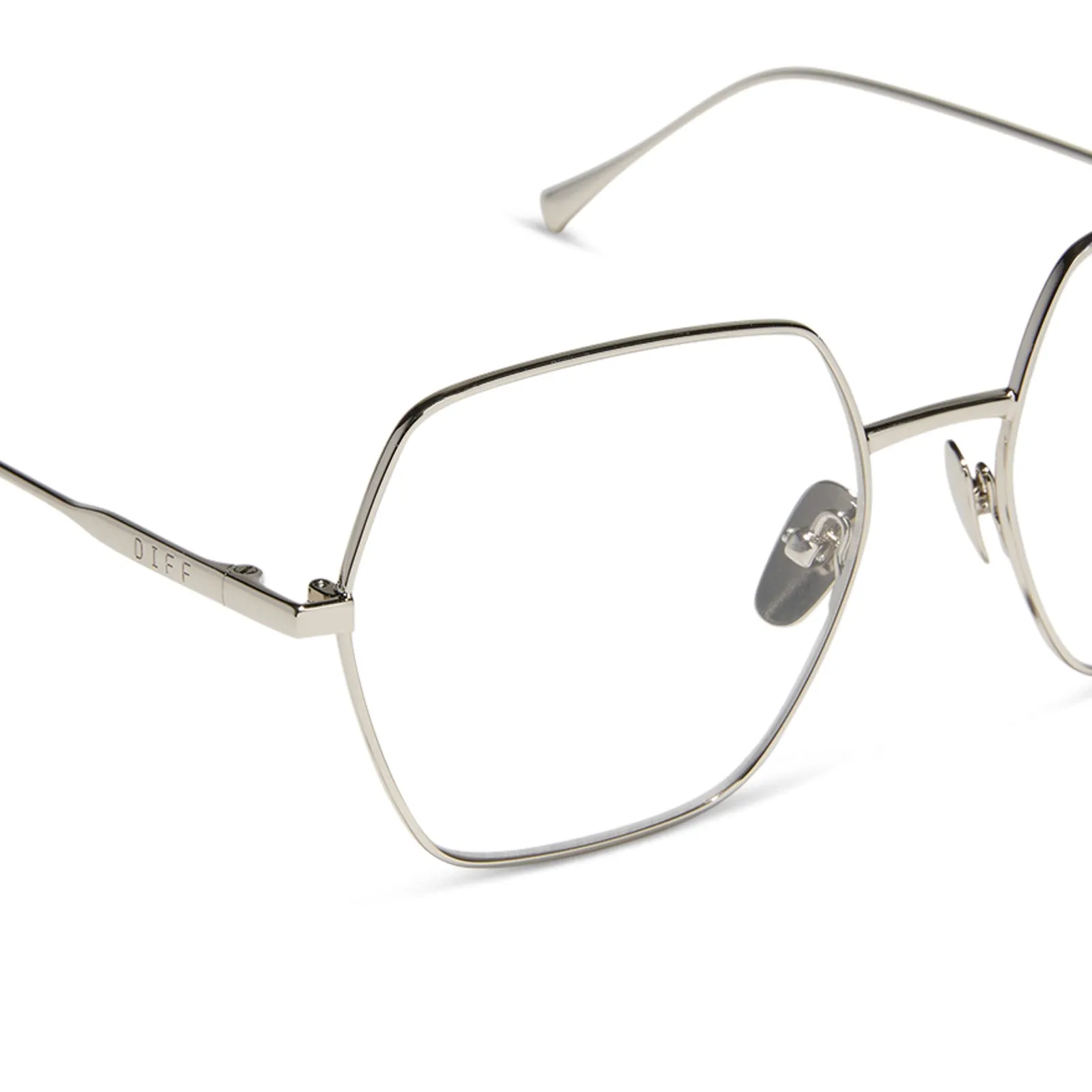 HARLOWE - SILVER + PRESCRIPTION GLASSES sold by Diff Eyewear product image thumbnail 4