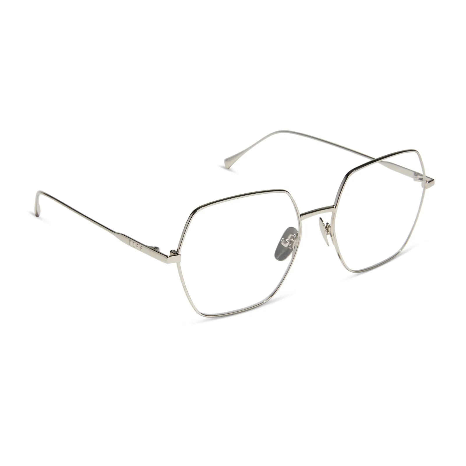 HARLOWE - SILVER + PRESCRIPTION GLASSES sold by Diff Eyewear product image thumbnail 2