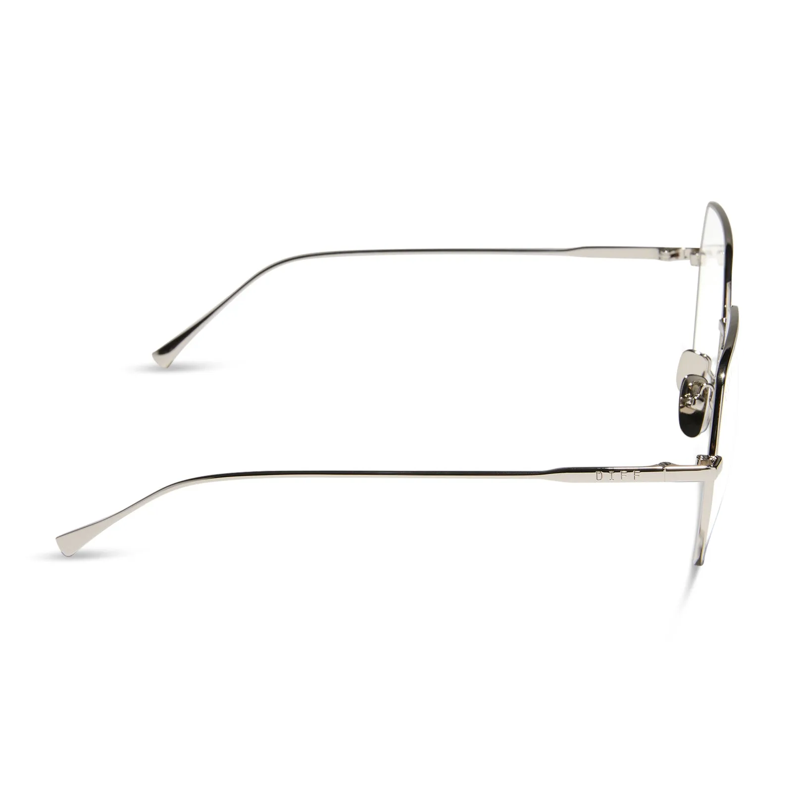 HARLOWE - SILVER + PRESCRIPTION GLASSES sold by Diff Eyewear product image thumbnail 3