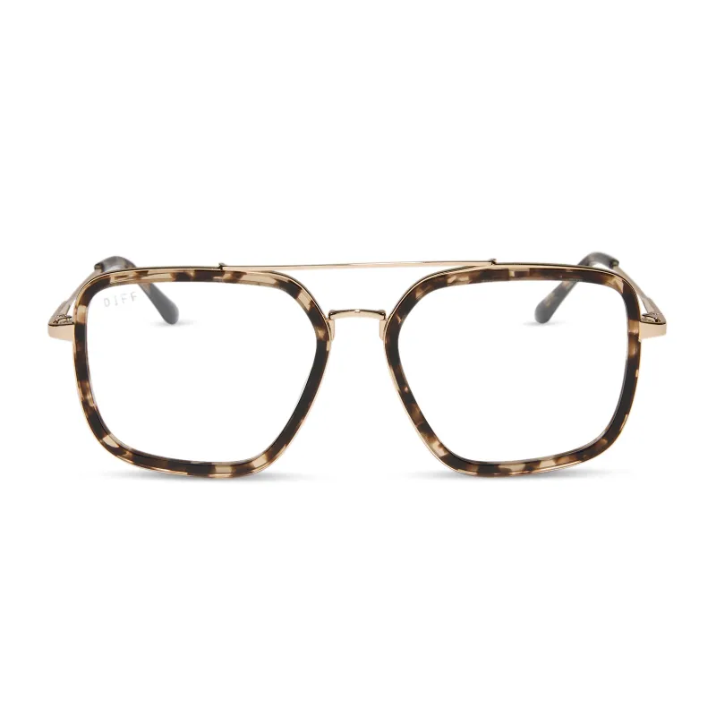 JORDAN - ESPRESSO TORTOISE + BLUE LIGHT TECHNOLOGY GLASSES sold by Diff Eyewear