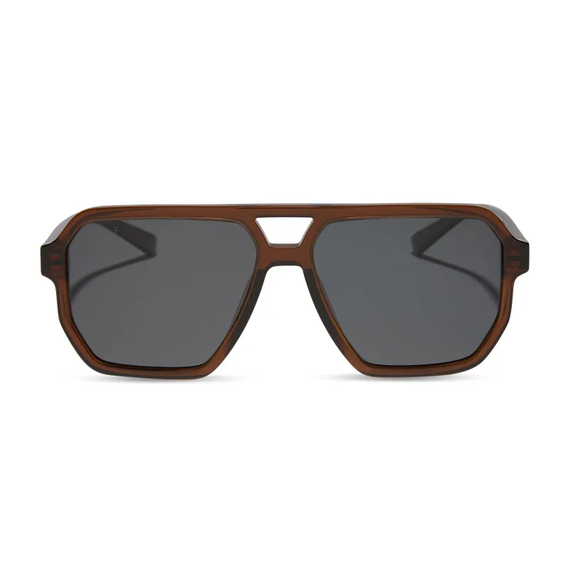 CAMERON - WHISKEY + GREY + POLARIZED SUNGLASSES sold by Diff Eyewear