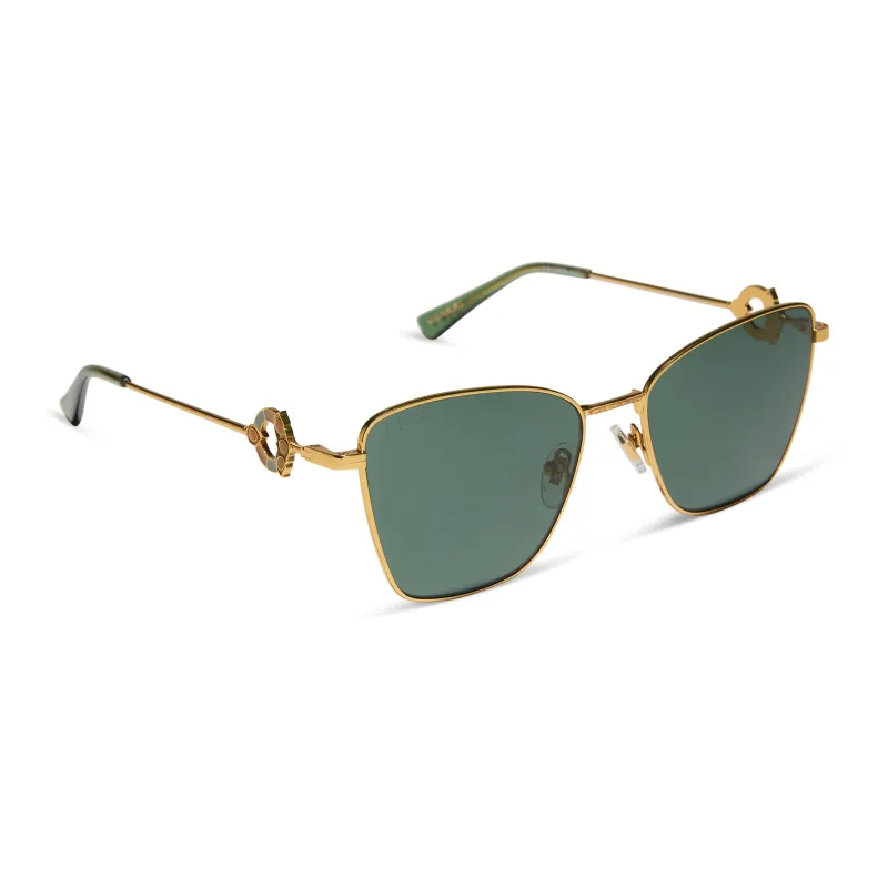 MCGONAGALL™ - GOLD + EMERALD CLOAK G15 SUNGLASSES sold by Diff Eyewear