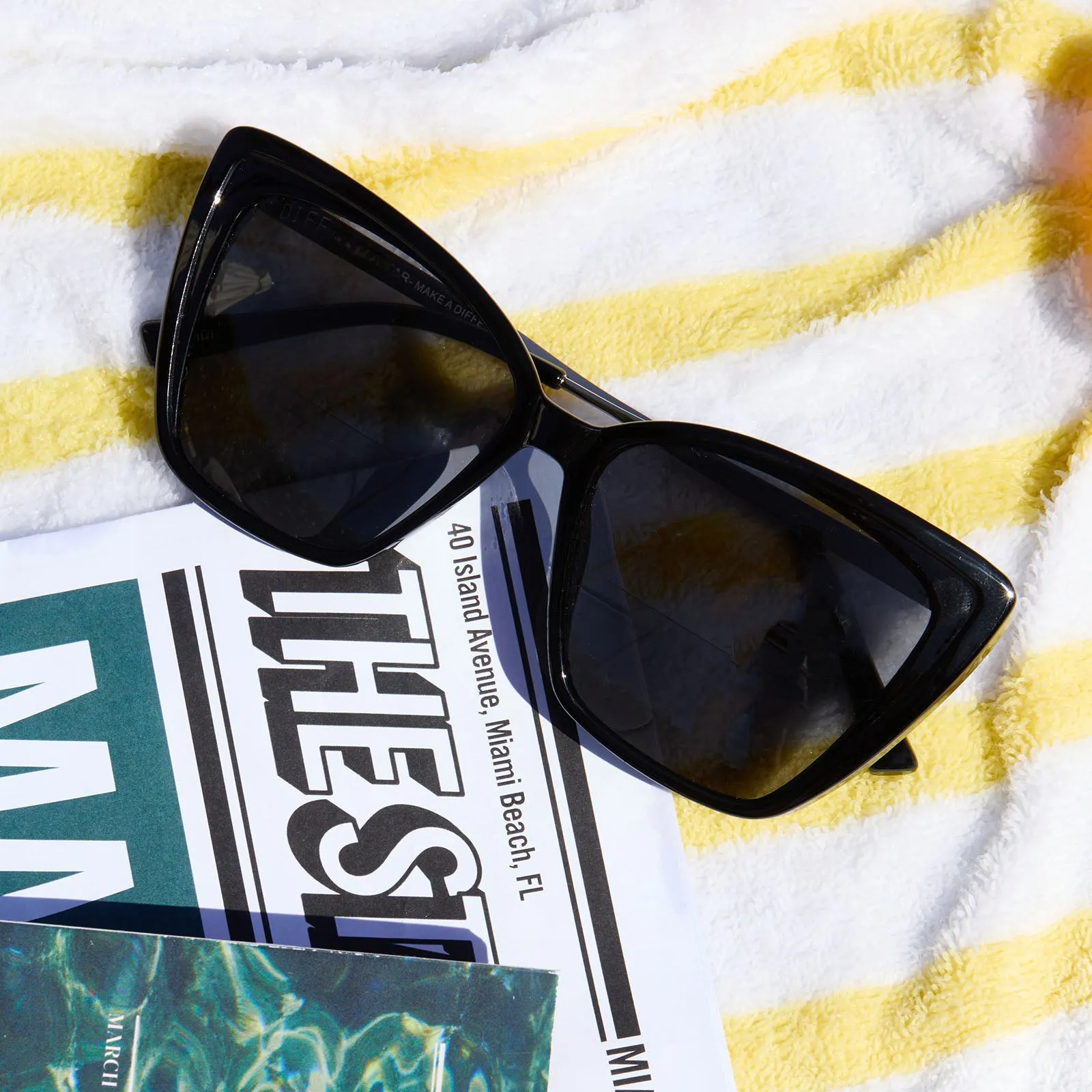 HEIDI - BLACK + GREY BIFOCAL SUNGLASS READERS sold by Diff Eyewear product image thumbnail 5