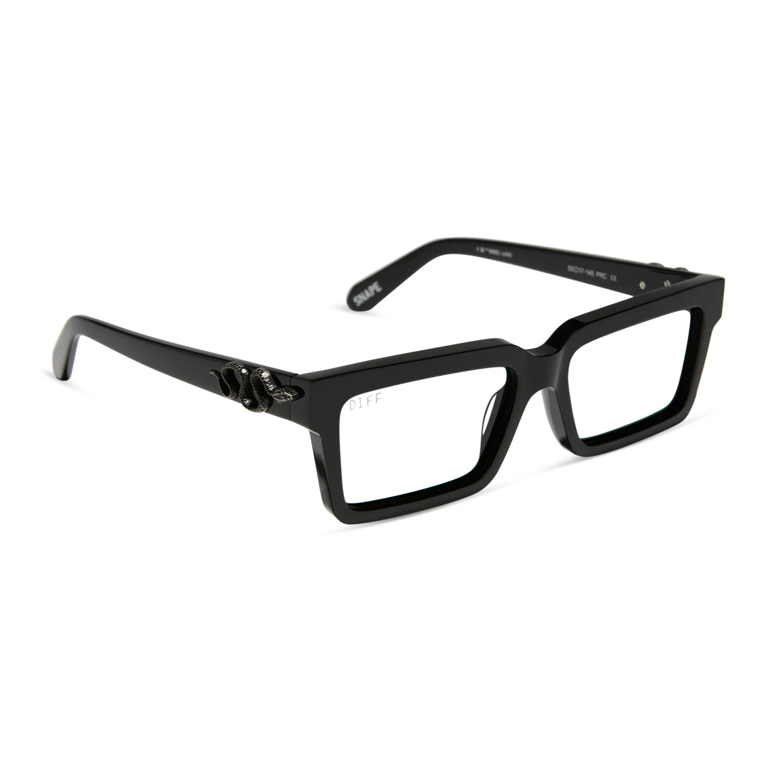 SNAPE™ 2.0 - SHADOWY BLACK + PRESCRIPTION GLASSES sold by Diff Eyewear