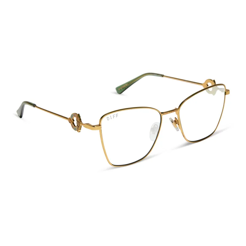 MCGONAGALL™ - GOLD + PRESCRIPTION GLASSES sold by Diff Eyewear