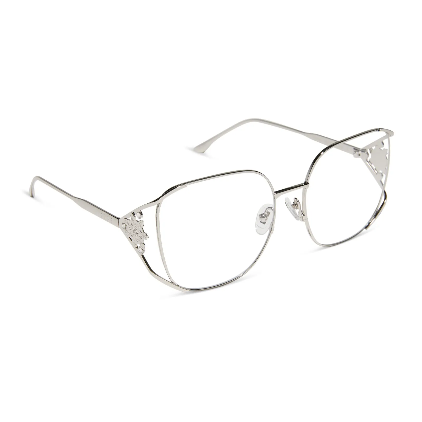 ELSA - COOL SILVER GLOSS METAL + PRESCRIPTION GLASSES sold by Diff Eyewear product image thumbnail 2