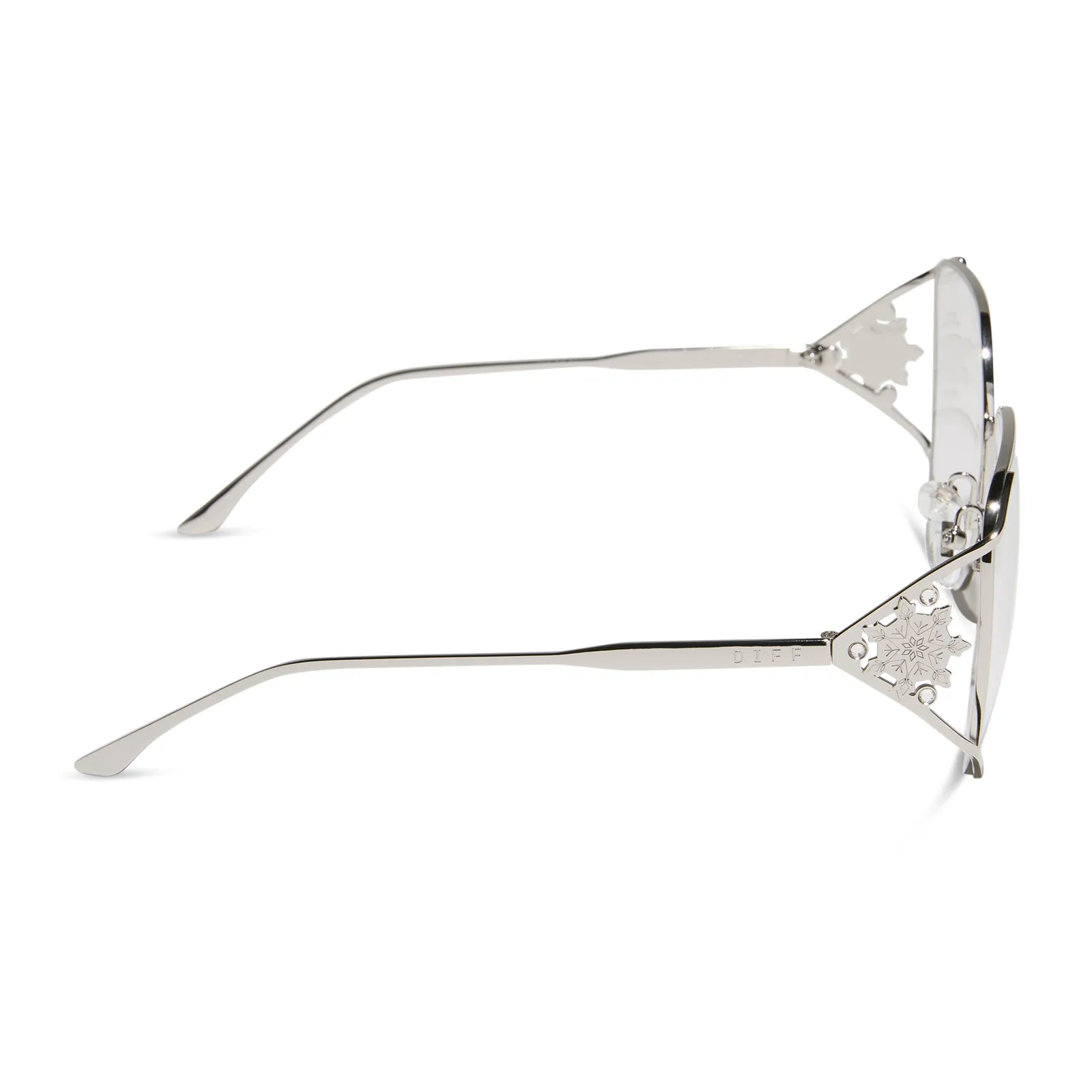 ELSA - COOL SILVER GLOSS METAL + PRESCRIPTION GLASSES sold by Diff Eyewear product image thumbnail 3