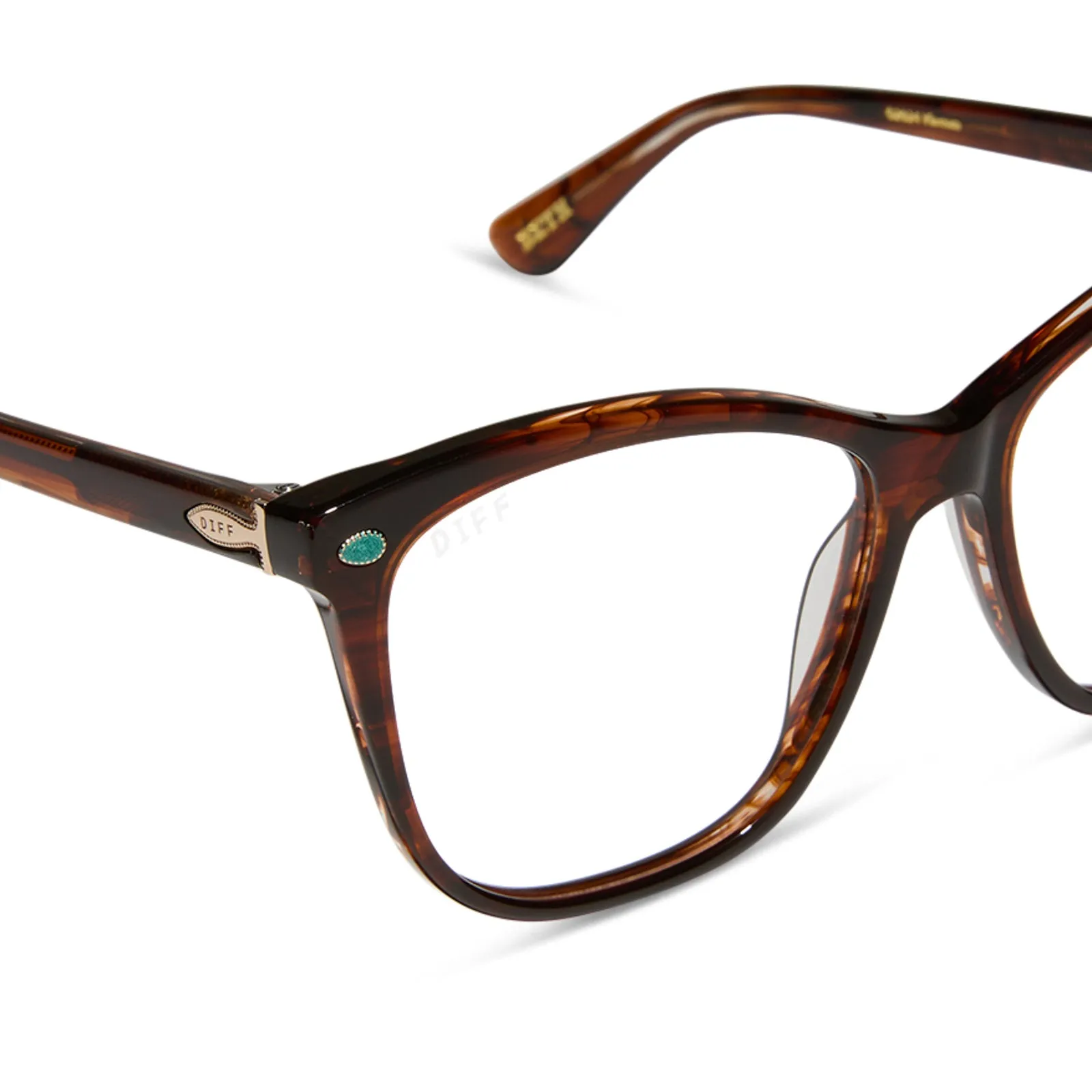 BETH III - WARM SEQUOIA TORTOISE + GLASSES sold by Diff Eyewear product image thumbnail 4