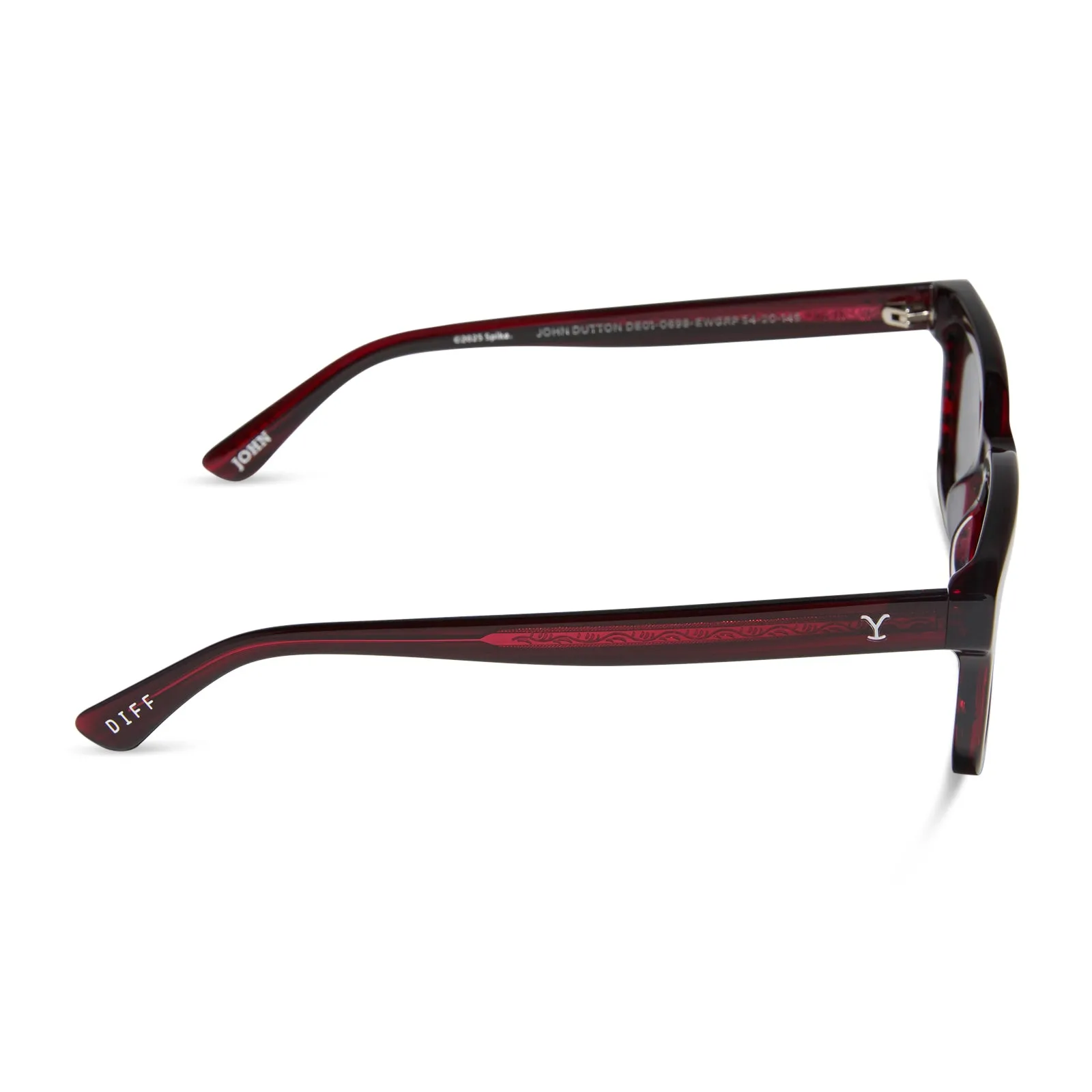 JOHN DUTTON - REDWOOD + GREY + POLARIZED SUNGLASSES sold by Diff Eyewear product image thumbnail 3