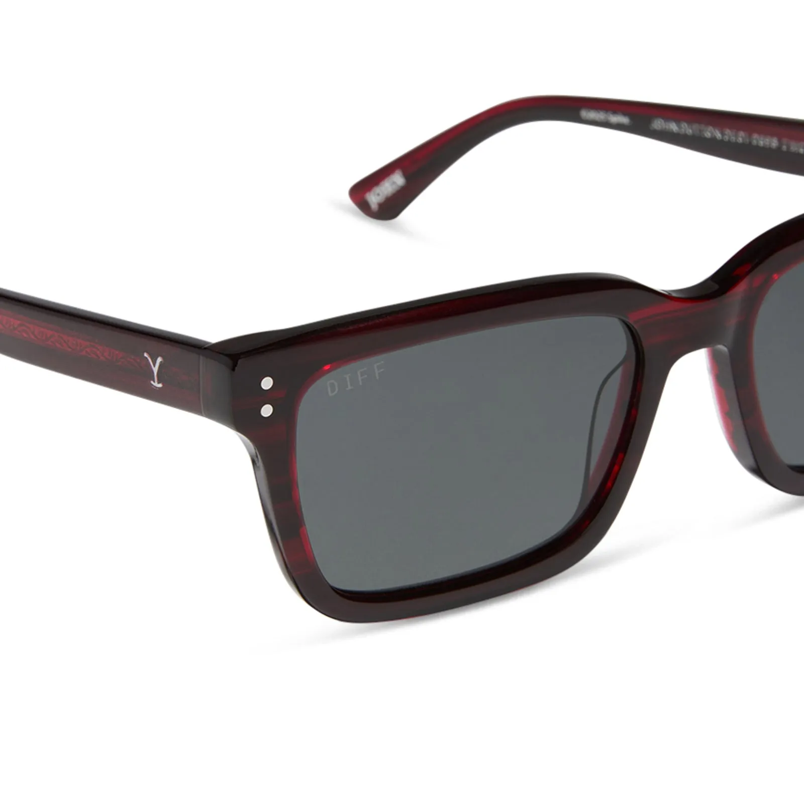 JOHN DUTTON - REDWOOD + GREY + POLARIZED SUNGLASSES sold by Diff Eyewear product image thumbnail 4