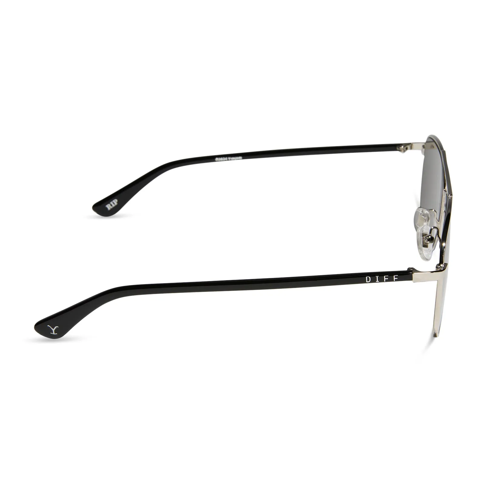 RIP WHEELER - BIG SKY SILVER + GREY + POLARIZED SUNGLASSES sold by Diff Eyewear product image thumbnail 3