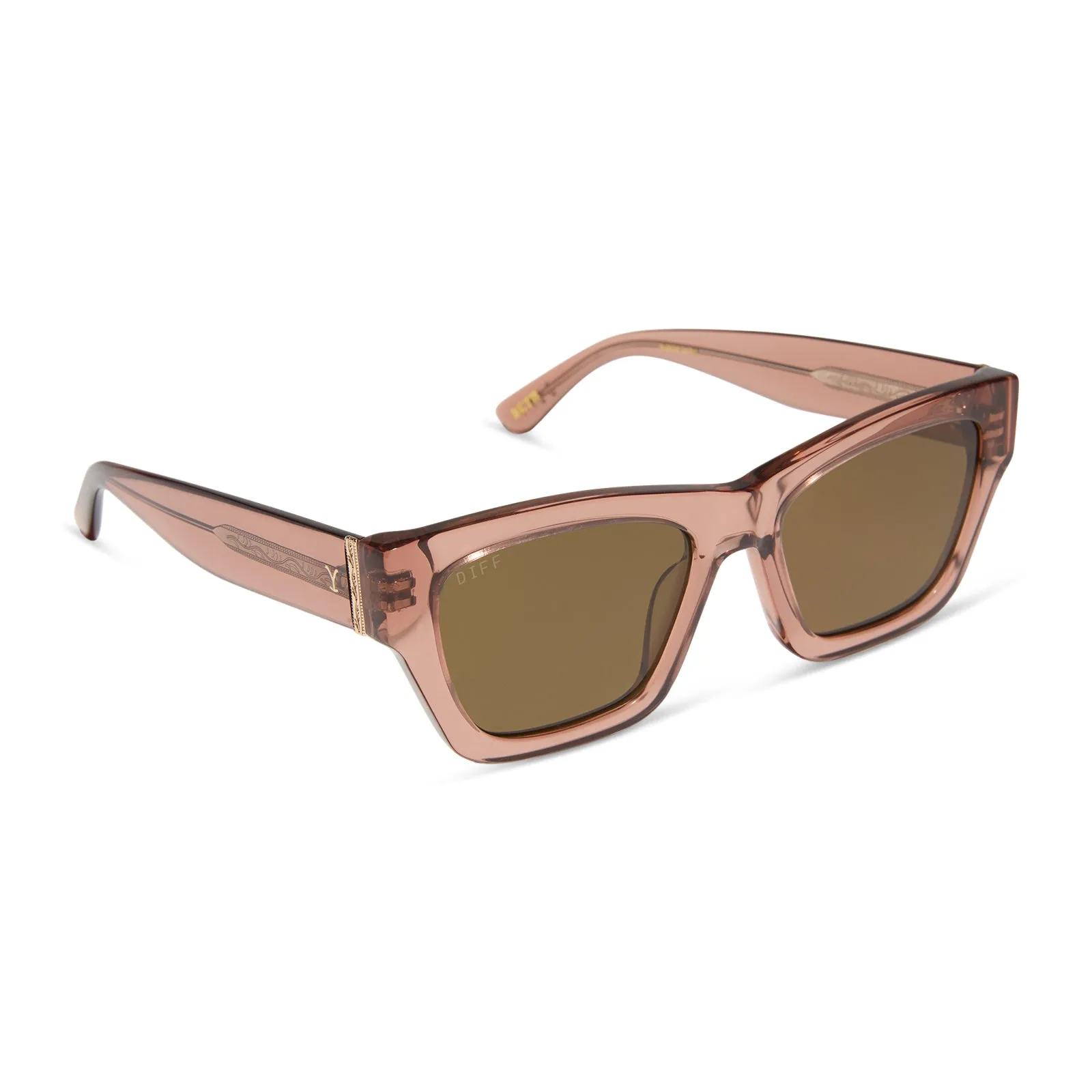 BETH II - WARM SIERRA + BROWN + POLARIZED SUNGLASSES sold by Diff Eyewear product image thumbnail 2