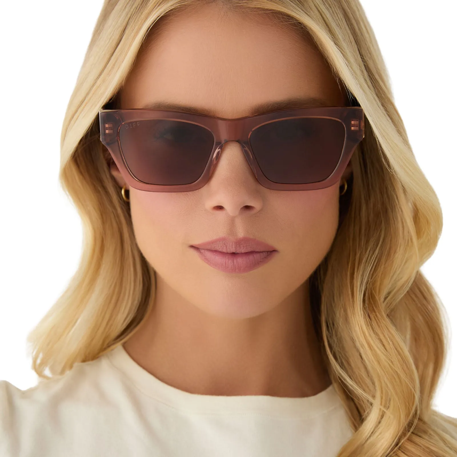 BETH II - WARM SIERRA + BROWN + POLARIZED SUNGLASSES sold by Diff Eyewear product image thumbnail 5