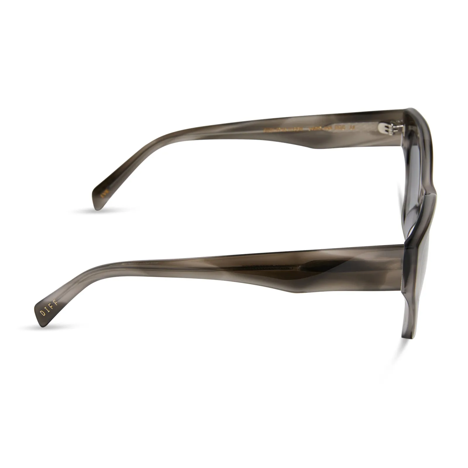 EVIE - SMOKE MARBLE + GREY GRADIENT SUNGLASSES sold by Diff Eyewear product image thumbnail 3
