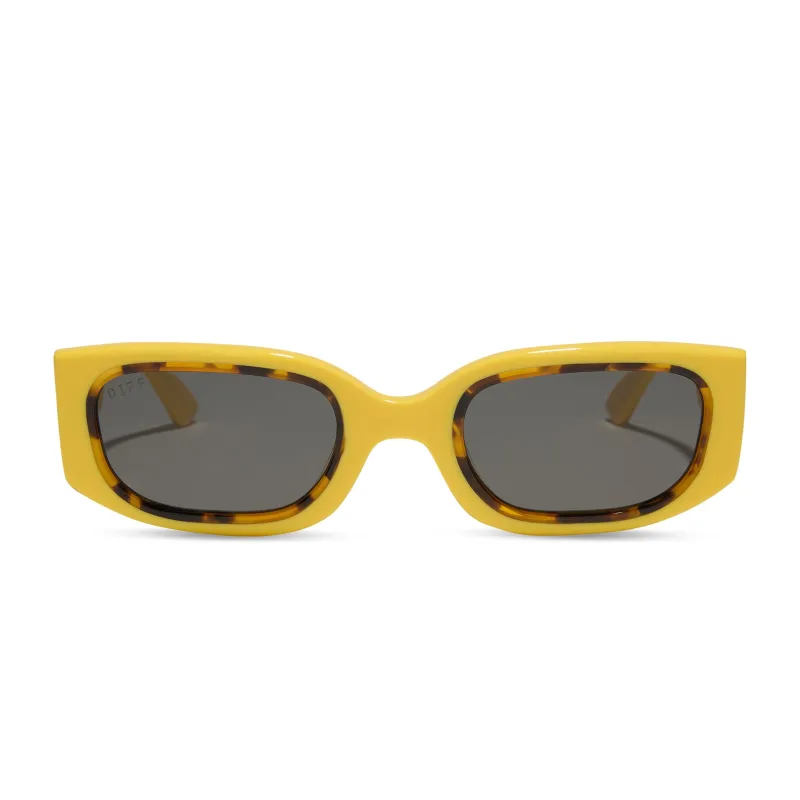 JULIEN LOW PROFILE - CITRON + TORTOISE + CHIC GREY SUNGLASSES sold by Diff Eyewear