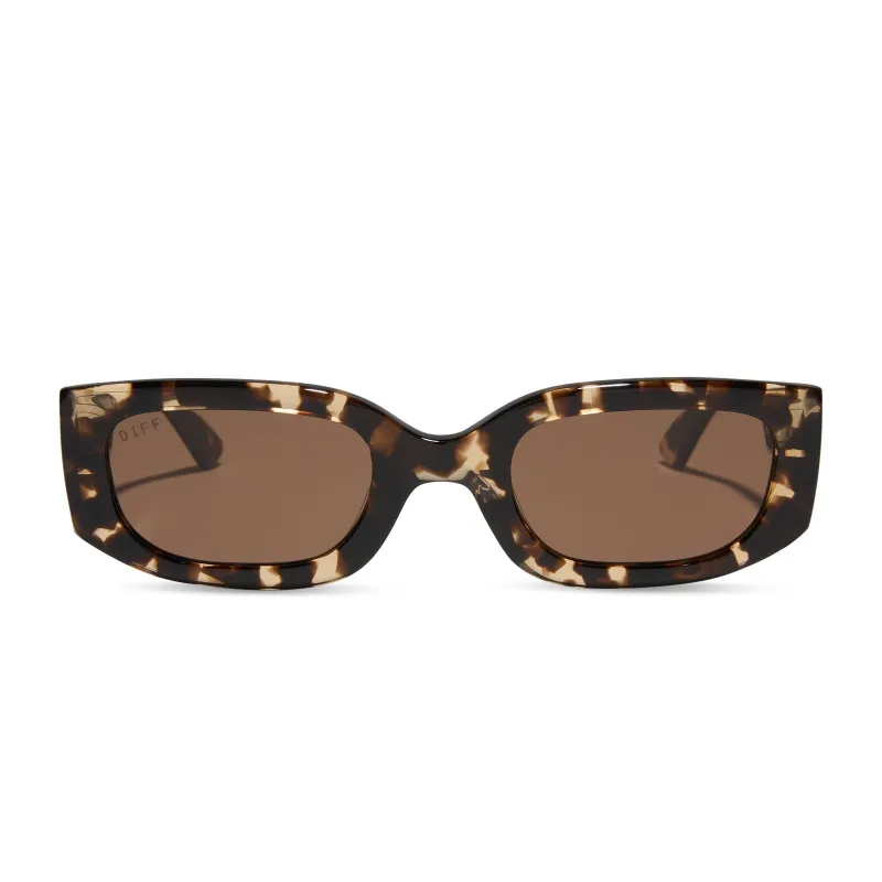 JULIEN LOW PROFILE - CLASSIC TORTOISE + WARM BROWN SUNGLASSES sold by Diff Eyewear