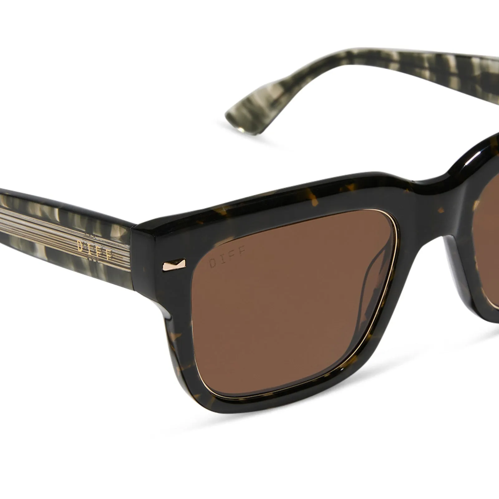ALFIE - TRUFFLE TORTOISE + DEEP BROWN SUNGLASSES sold by Diff Eyewear product image thumbnail 4