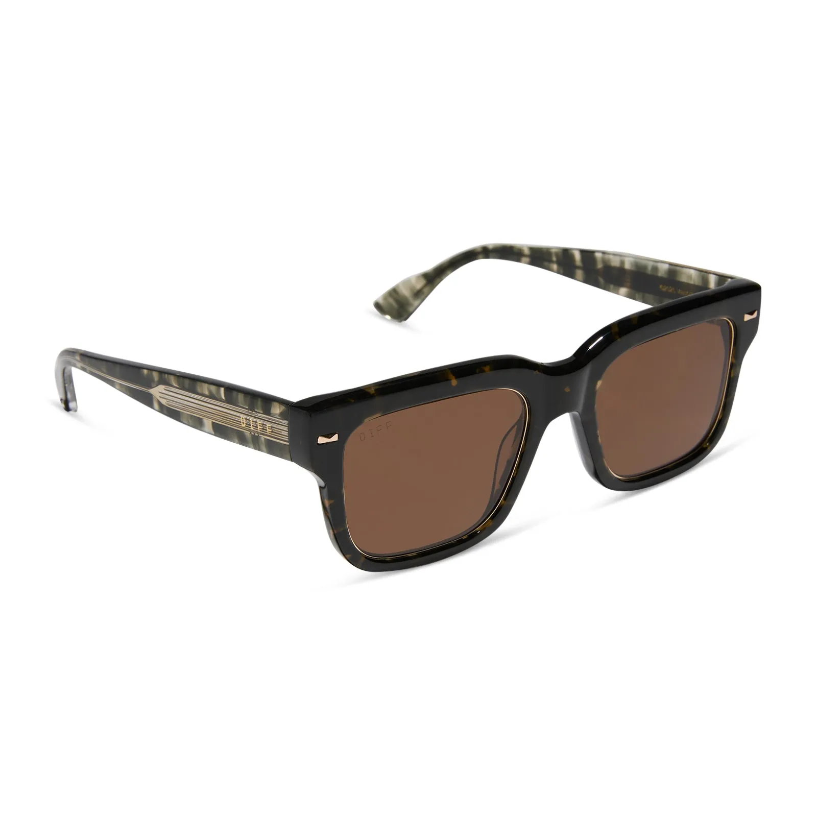 ALFIE - TRUFFLE TORTOISE + DEEP BROWN SUNGLASSES sold by Diff Eyewear product image thumbnail 2