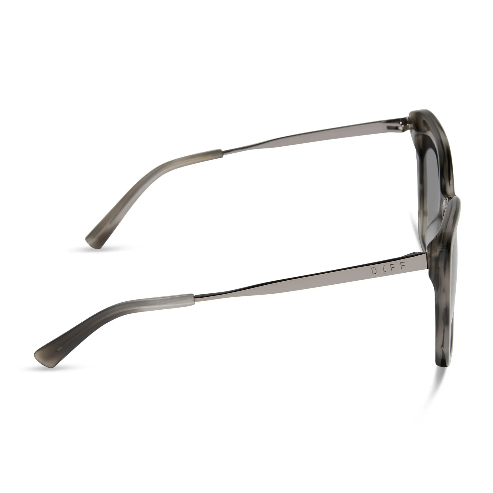 BECKY II - SMOKE MARBLE + GREY GRADIENT SUNGLASSES sold by Diff Eyewear product image thumbnail 3