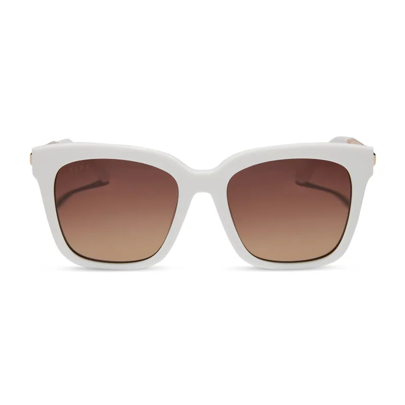 BELLA - SNOWBOUND + BROWN GRADIENT SUNGLASSES sold by Diff Eyewear