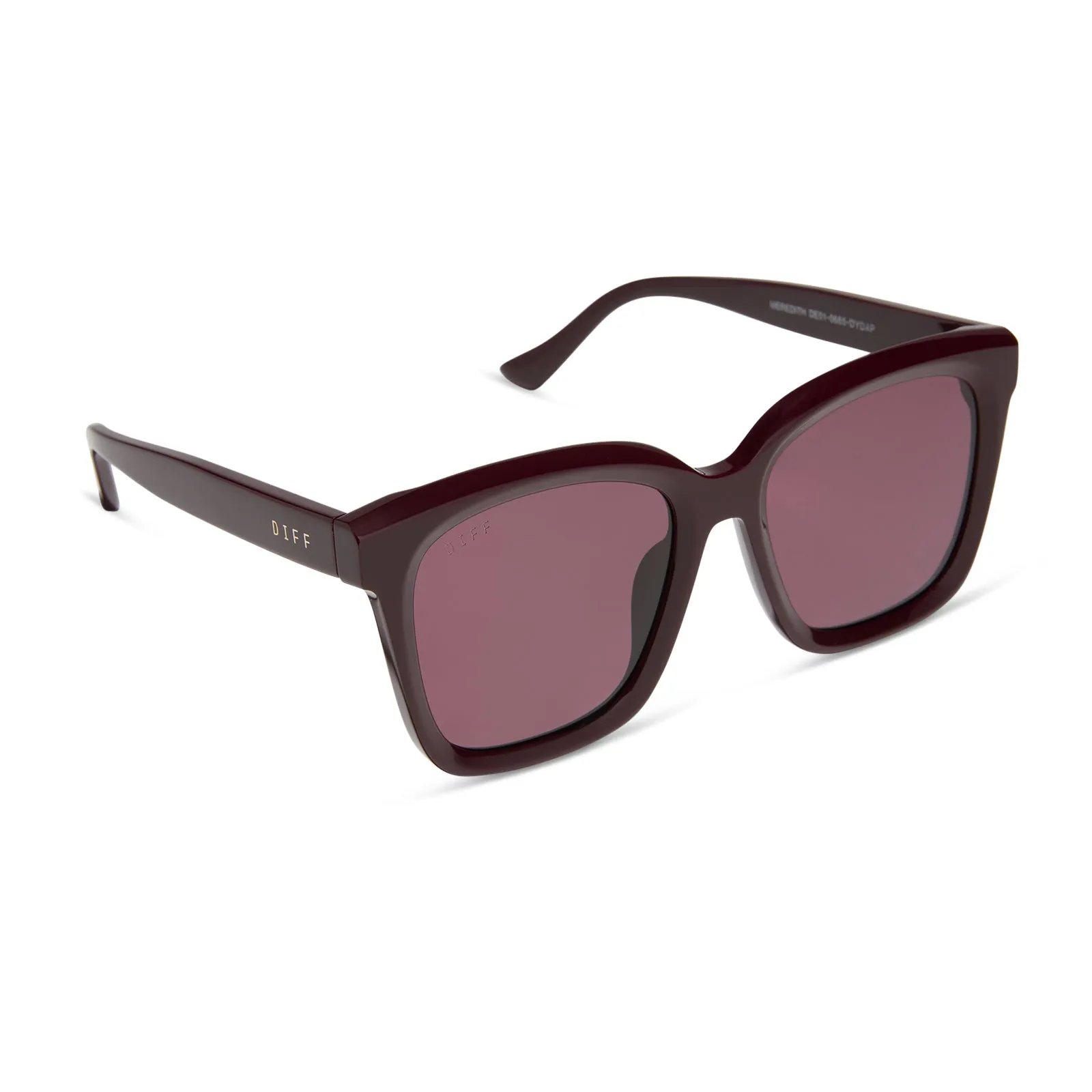 MEREDITH - DARK CHERRY LACQUER + DARK CHERRY + POLARIZED SUNGLASSES sold by Diff Eyewear product image thumbnail 2