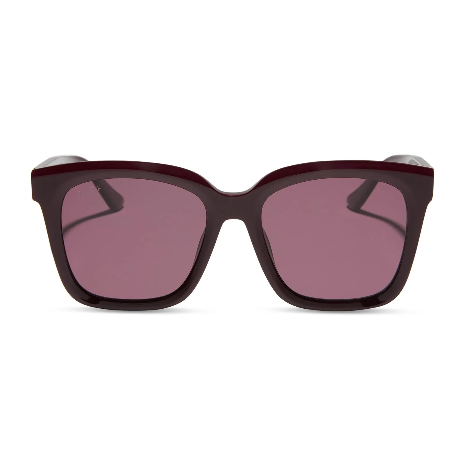 MEREDITH - DARK CHERRY LACQUER + DARK CHERRY + POLARIZED SUNGLASSES sold by Diff Eyewear