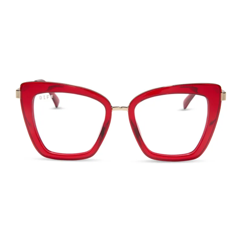BECKY IV - RED CHERRY + GLASSES sold by Diff Eyewear
