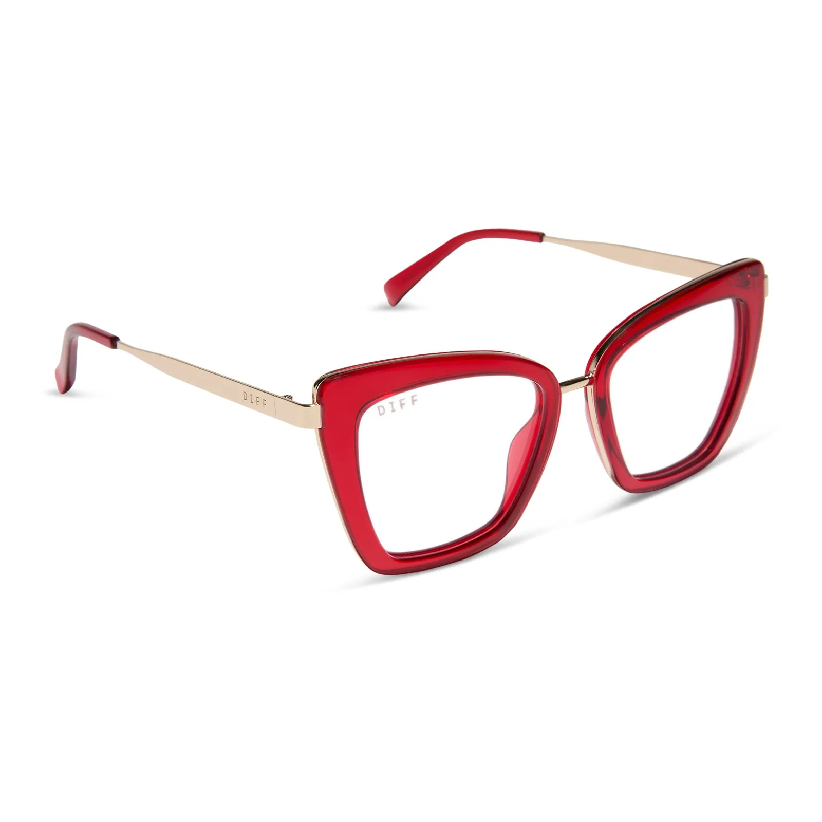 BECKY IV - RED CHERRY + GLASSES sold by Diff Eyewear product image thumbnail 2
